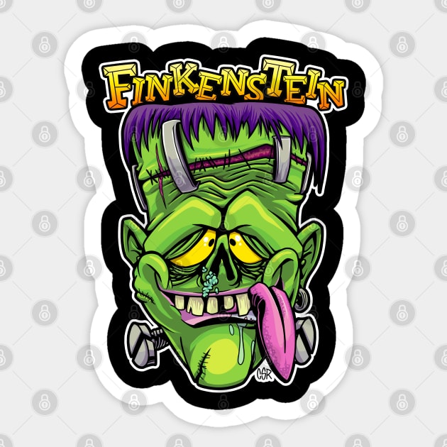 Finkenstein Rat Fink Sticker by CsrJara / Perronegro Clothing